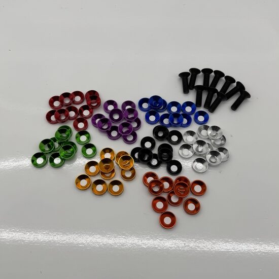 10 Unterlegscheiben + Schrauben M6 ,,Clean Look,,