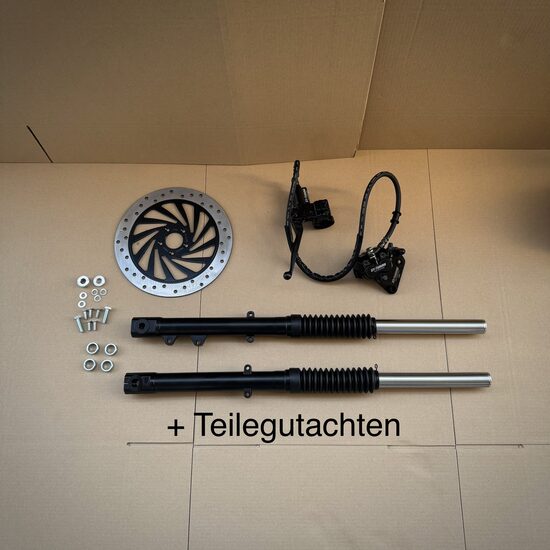 Simson ZT- Tuning  Performance Telegabel Set Scheibenbremse Ø260mm + Teilegutachten