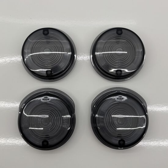Simson Tuning Blinkerkappen rund schwarz vorne & hinten