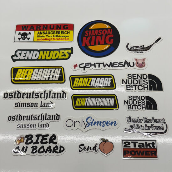 Sticker/ Simson/ Auto/ KFZ