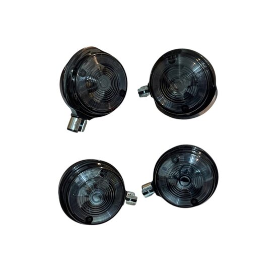 Simson Tuning Blinker rund schwarz vorne & hinten